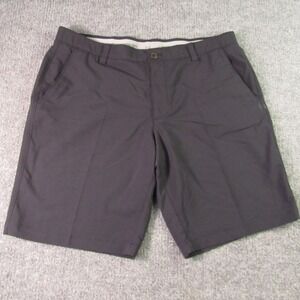 Under Armour Golf Shorts Mens 40x11 Black Flat Front Performance UA Match Play